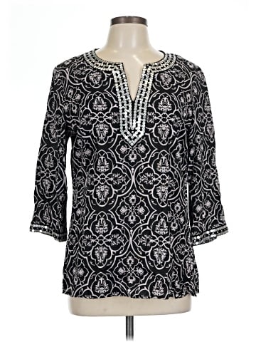 Marina Luna 3/4 Sleeve Blouse (view 1)
