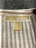 MICHAEL Michael Kors Stripes Tan Long Sleeve Blouse Size M - photo 7