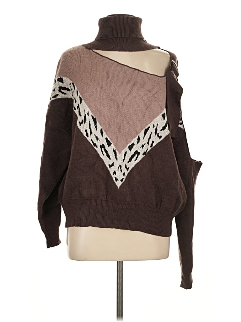 Pre-owned Assorted Brands Pullover Sweater In Brown