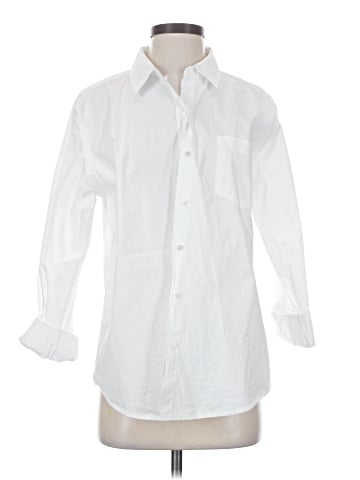 Velvet Long Sleeve Button-Down Shirt (view 1)