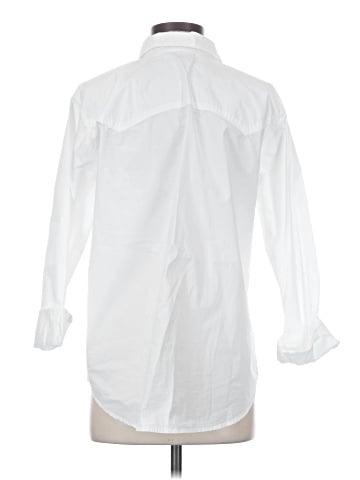 Velvet Long Sleeve Button-Down Shirt (view 2)