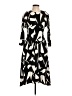 Donna Morgan Print Multi Color Black Casual Dress Size 10 - photo 1