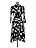 Donna Morgan Print Multi Color Black Casual Dress Size 10 - photo 2