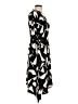 Donna Morgan Print Multi Color Black Casual Dress Size 10 - photo 4