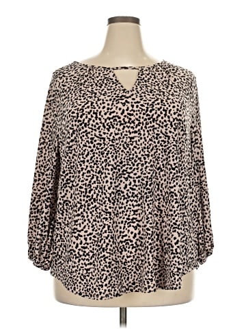 Adrianna Papell Long Sleeve Blouse (view 1)
