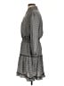 Morgan Taylor 100% Polyester Polka Dots Gray Casual Dress Size L - photo 5