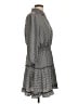 Morgan Taylor 100% Polyester Polka Dots Gray Casual Dress Size L - photo 4
