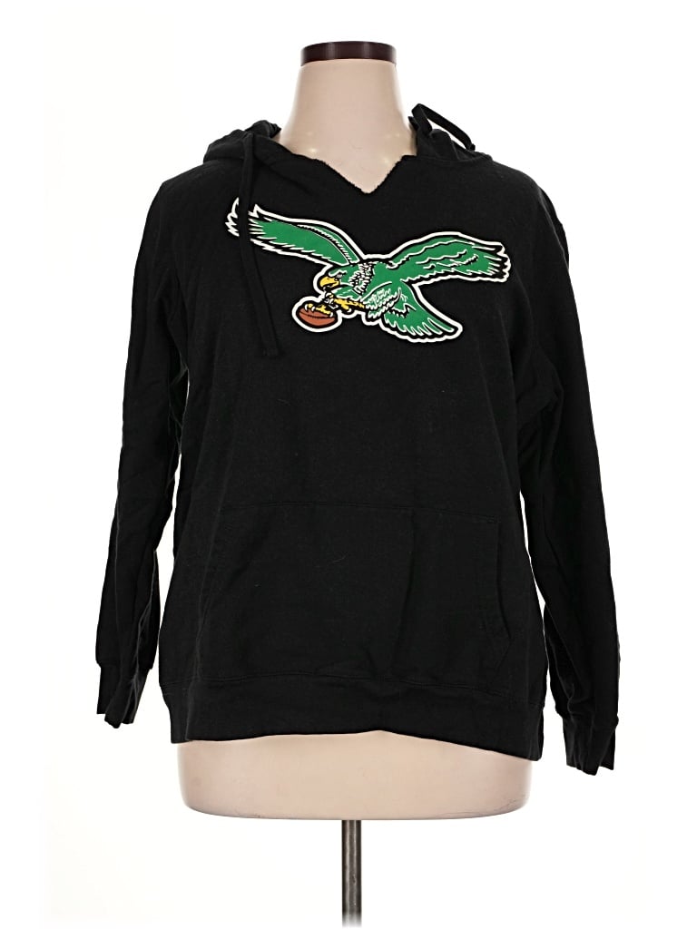Pre-owned Fanatics Pullover Hoodie In Black