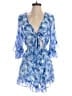 Francesca's 100% Polyester Blue Romper Size XS - photo 1