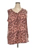 Terra & Sky Orange Sleeveless Blouse Size 2X - photo 1