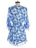 Francesca's 100% Polyester Blue Romper Size XS - photo 2