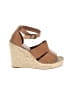 Treasure & Bond 100% Leather Tan Wedges Size 8 - photo 1