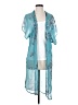 Unbranded 100% Polyester Teal Kimono Size S - photo 1