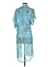 Unbranded 100% Polyester Teal Kimono Size S - photo 2