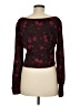 Leith 100% Polyester Burgundy Long Sleeve Blouse Size M - photo 2