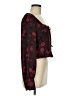 Leith 100% Polyester Burgundy Long Sleeve Blouse Size M - photo 4