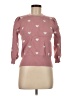 Adrienne Vittadini Hearts Pink Pullover Sweater Size M - photo 1