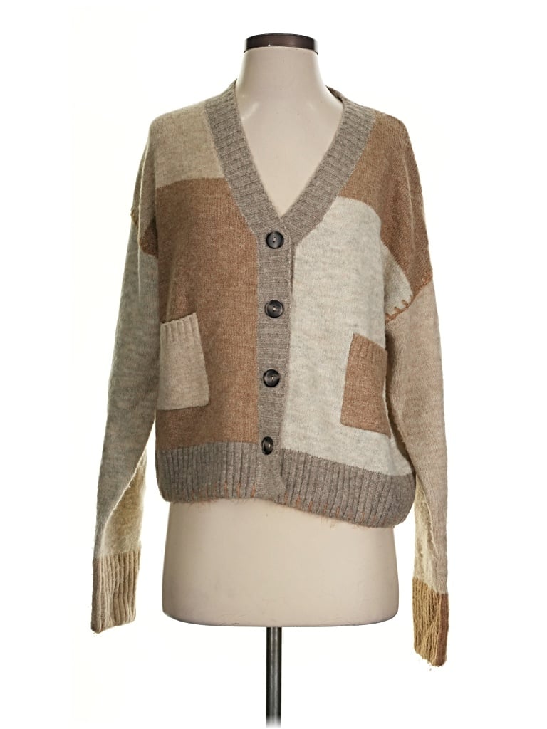 Pre-owned John & Jenn Cardigan Sweater In Tan