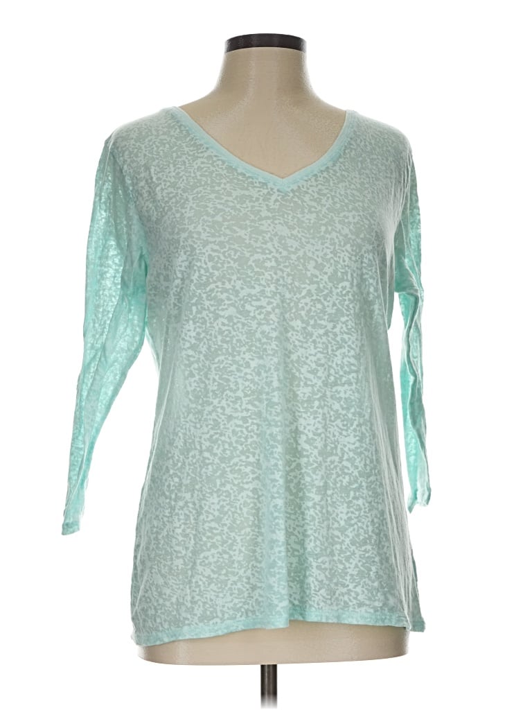 Pre-owned Artisan 3/4 Sleeve T-shirt In Teal