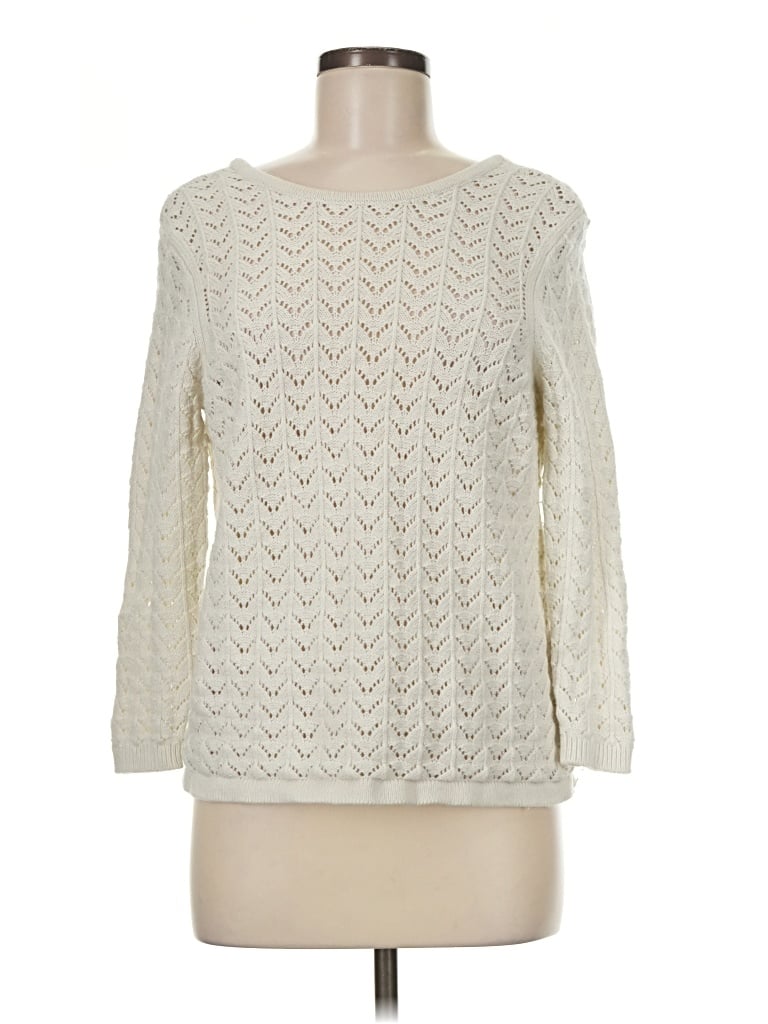 Pre-owned Boden Pullover Sweater In Ivory