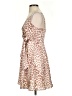 Express 100% Polyester Animal Print Tan Cocktail Dress Size XXS (estimated) - photo 5