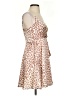Express 100% Polyester Animal Print Tan Cocktail Dress Size XXS (estimated) - photo 4