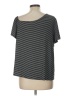 A New Day Black Short Sleeve Top Size L - photo 2