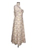 Unbranded 100% Polyester Floral Tan Green Cocktail Dress Size XXL - photo 4