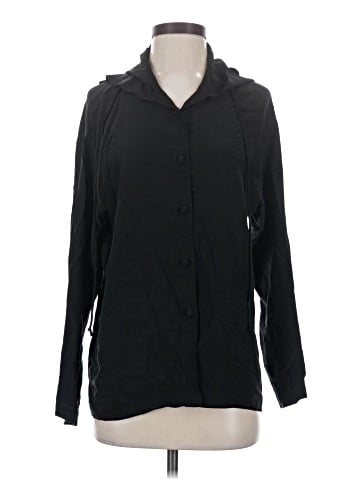 Anne Klein II Long Sleeve Silk Top (view 1)