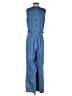 Point Sur 100% Cotton Solid Blue Jumpsuit Size 4 (tall) - photo 2