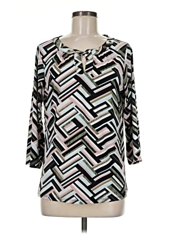 Notations 3/4 Sleeve Blouse (view 1)