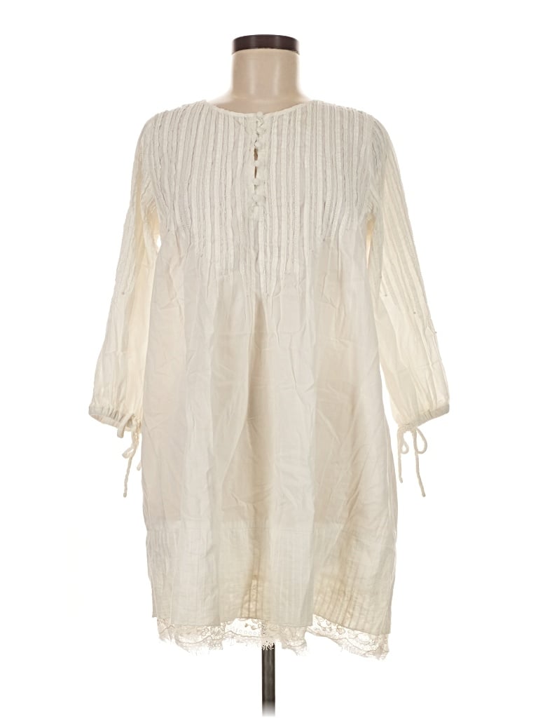 Pre-owned Unbranded Casual Dress In Ivory