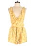 Free People 100% Rayon Paisley Yellow Romper Size 8 - photo 1