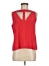 BCBGMAXAZRIA 100% Silk Red Sleeveless Silk Top Size M - photo 1