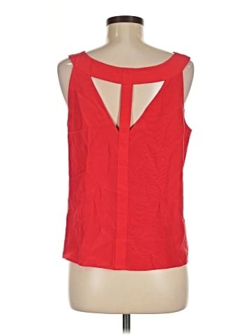BCBGMAXAZRIA Sleeveless Silk Top (view 2)