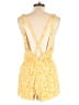 Free People 100% Rayon Paisley Yellow Romper Size 8 - photo 2
