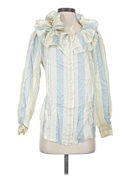 J.Crew Collection Long Sleeve Silk Top (view 1)