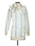 J.Crew Collection 100% Silk Blue Long Sleeve Silk Top Size S - photo 1