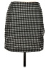 Eyeshadow Houndstooth Black Casual Skirt Size 7 - photo 1
