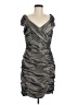 Cachet Metallic Gray Cocktail Dress Size 10 - photo 1