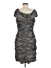 Cachet Metallic Gray Cocktail Dress Size 10 - photo 2