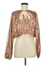 En Creme Gold Long Sleeve Blouse Size M - photo 1