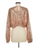 En Creme Gold Long Sleeve Blouse Size M - photo 2