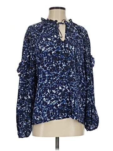 Marie Oliver Long Sleeve Silk Top (view 1)