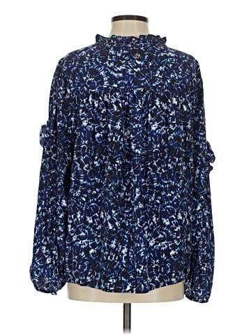 Marie Oliver Long Sleeve Silk Top (view 2)