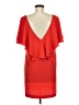 Zara Basic Solid Red Casual Dress Size M - photo 2