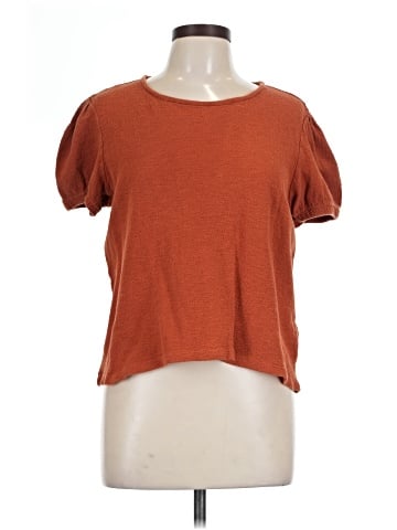 Madewell Superlight Jacquard Puff-Sleeve Tee (view 1)