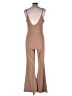 JoyLab Solid Tan Jumpsuit Size XL - photo 2