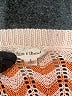 Hem & Thread Chevron-herringbone Orange Pullover Sweater Size L - photo 7