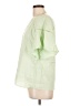 Splendid 100% Linen Green Short Sleeve Blouse Size L - photo 5